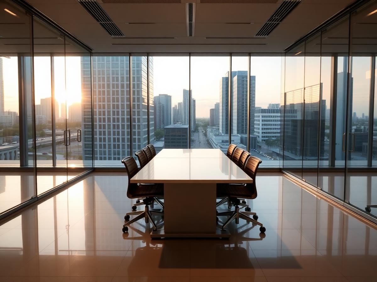Polished modern office interior